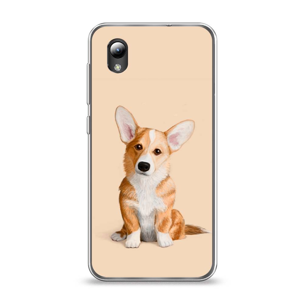 

Чехол на ZTE Blade A3 2019/L8/ZTE Blade A31 lite "Грустный Корги", Коричневый;бежевый, 132950-1