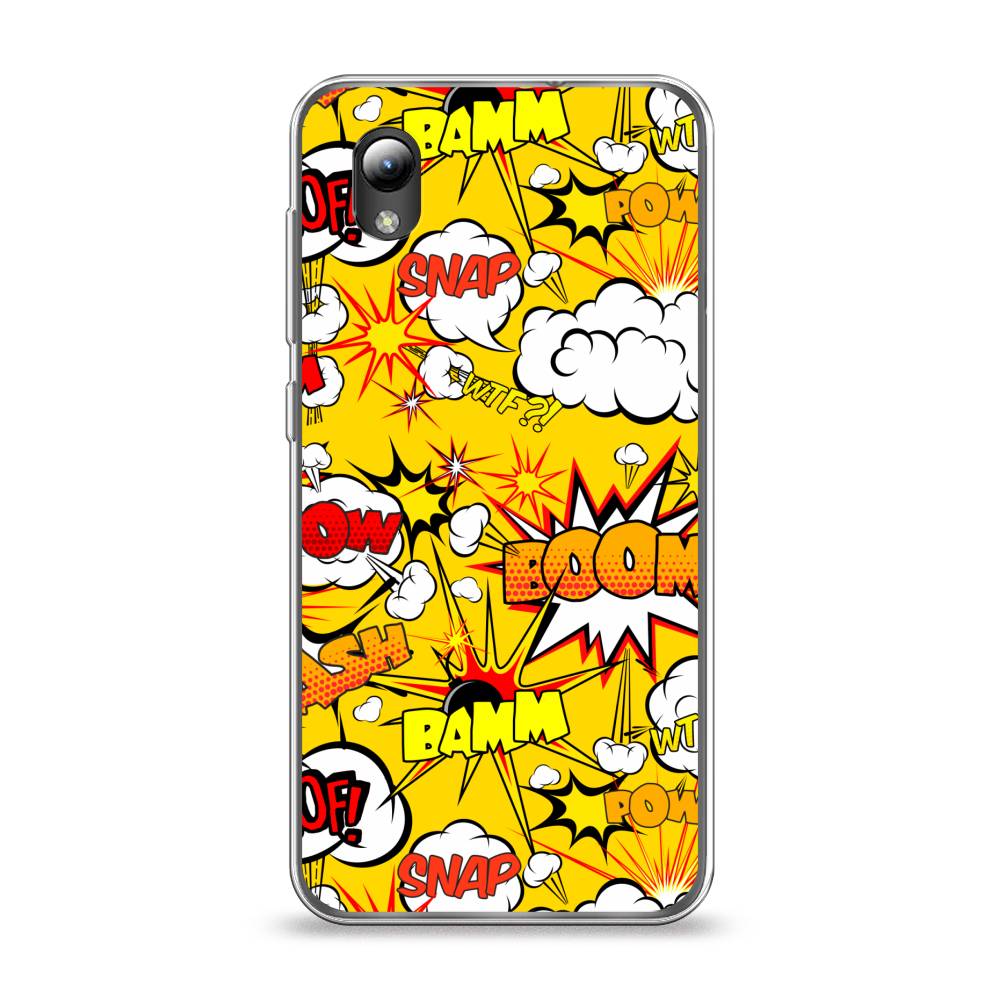 

Чехол на ZTE Blade A3 2019/L8/ZTE Blade A31 lite "Поп Арт эффекты", Желтый;белый;оранжевый, 132950-6