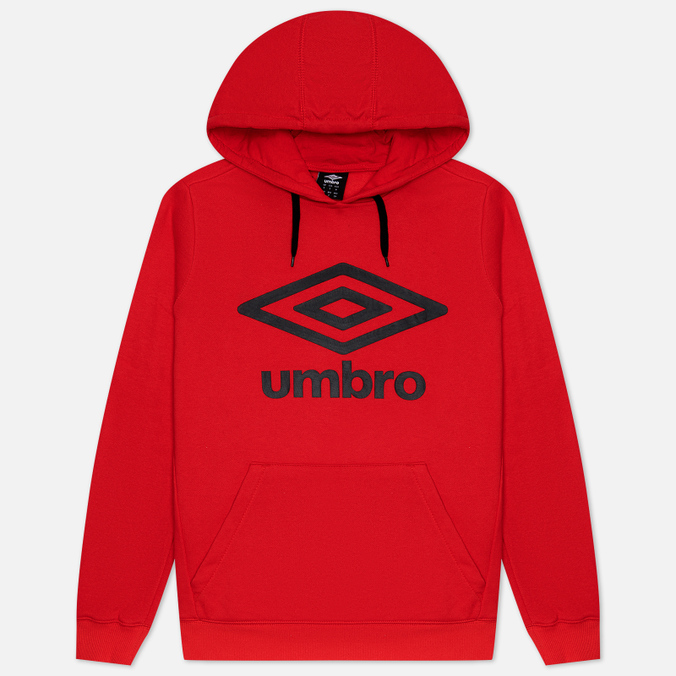 

Мужская толстовка Umbro FW Large Logo Hoodie красный, Размер M, FW Large Logo Hoodie