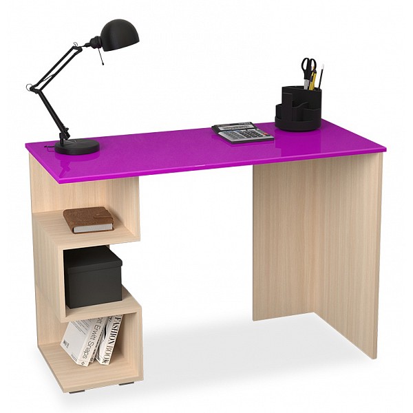 фото Письменный стол мебелеф мебелеф-27, фиолетовый мебелефф