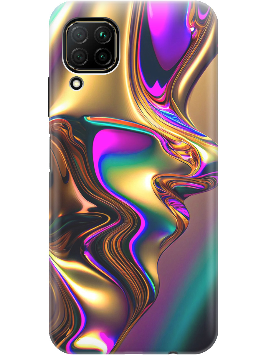 

Силиконовый чехол на Huawei P40 Lite с принтом "Золотистая абстракция", Прозрачный;золотистый;фиолетовый, 722839731