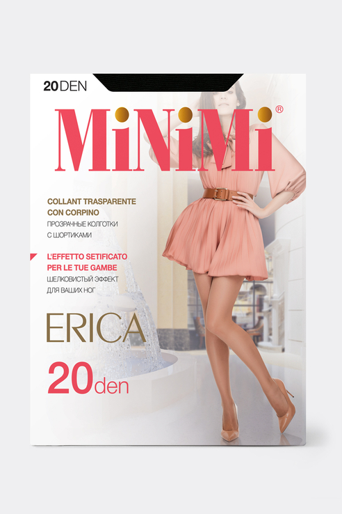 

Колготки женские Minimi ERICA 20 Nero черные 2, Черный, ERICA 20 Nero