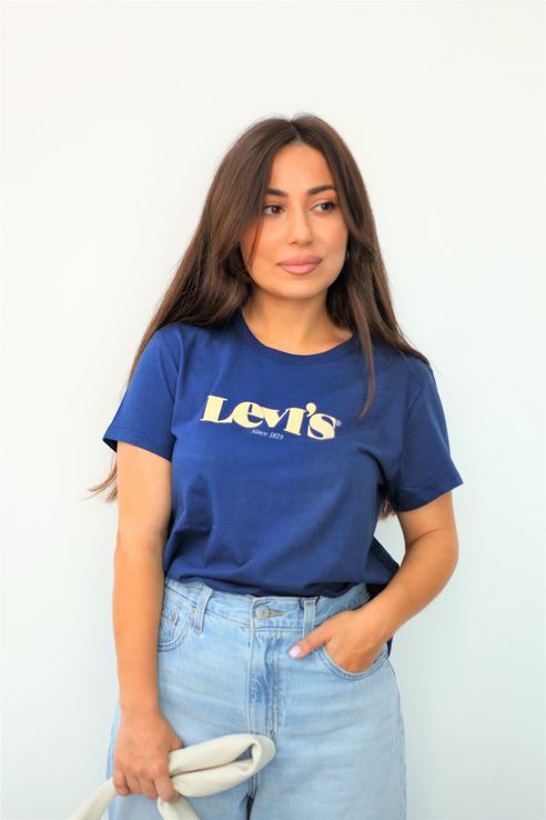 фото Футболка женская levi's 17369-1493 синяя 42