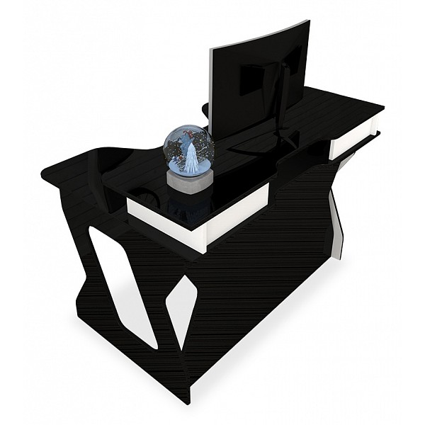 фото Компьютерный стол мебелеф мебелеф-8, черный мебелефф