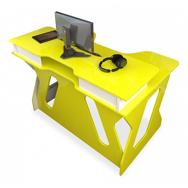 фото Компьютерный стол мебелеф мебелеф-10, желтый мебелефф