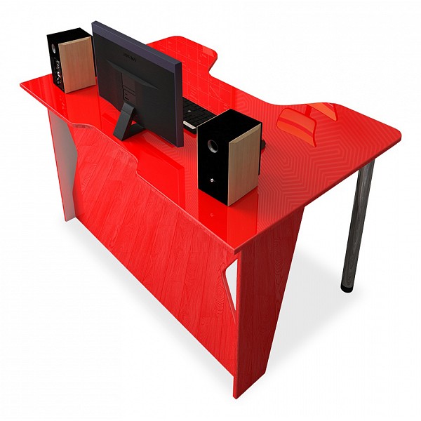 Компьютерный стол Мебелеф Мебелеф-13, красный