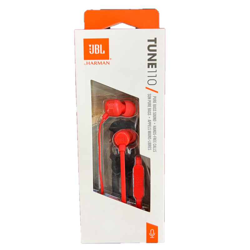 

Проводные наушники JBL Tune 110 Red (00-00016753)