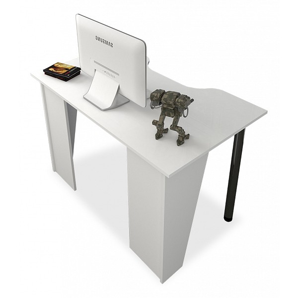 фото Компьютерный стол мебелеф мебелеф-19, белый мебелефф