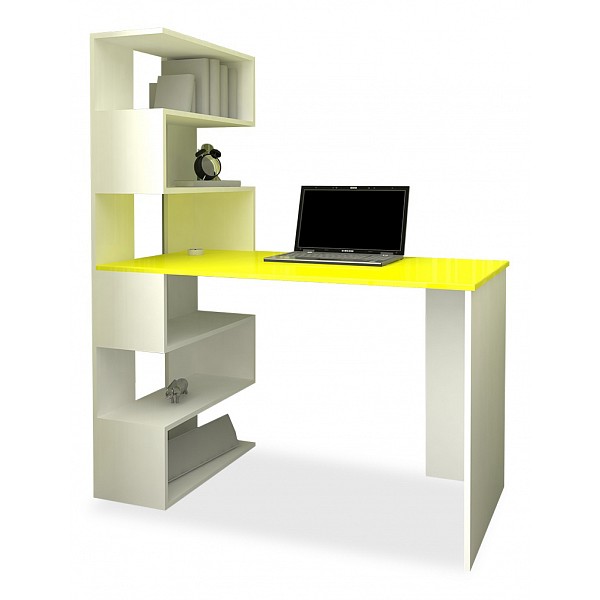фото Компьютерный стол мебелеф мебелеф-3, желтый мебелефф