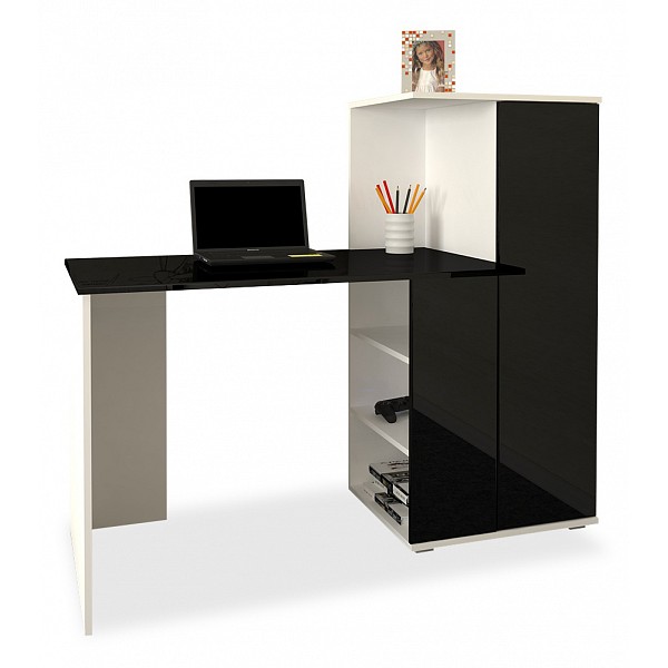 Компьютерный стол Мебелеф Мебелеф-4, черный