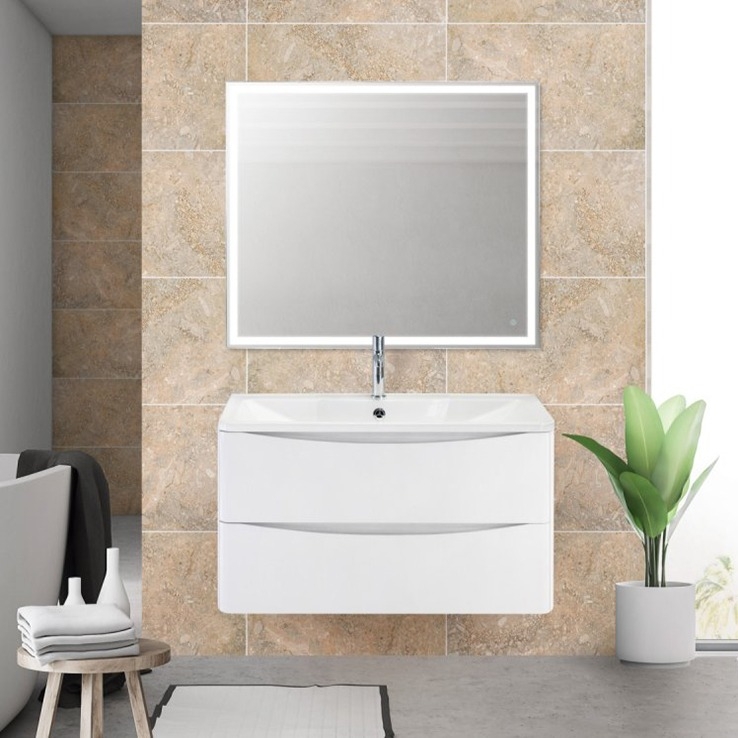

Мебель для ванной BelBagno Acqua 80 bianco lucido, Белый