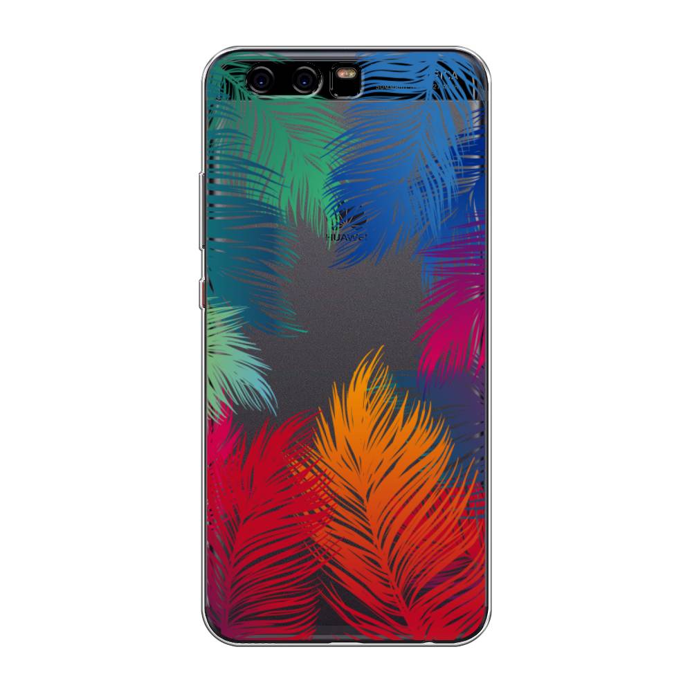 

Чехол Awog на Huawei P10 "Рамка из перьев", Разноцветный, 62250-4