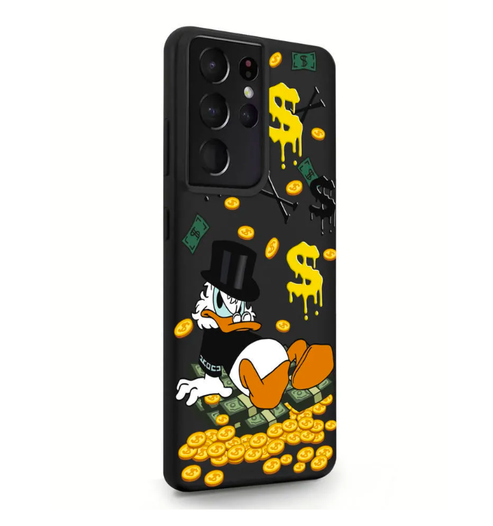 

Чехол MustHaveCase Samsung Galaxy S21+ Богатенькая Утка черный