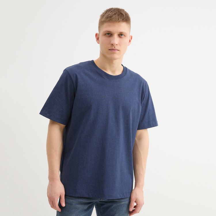 

Футболка мужская Maison David MARK синяя XL, Синий, MARK