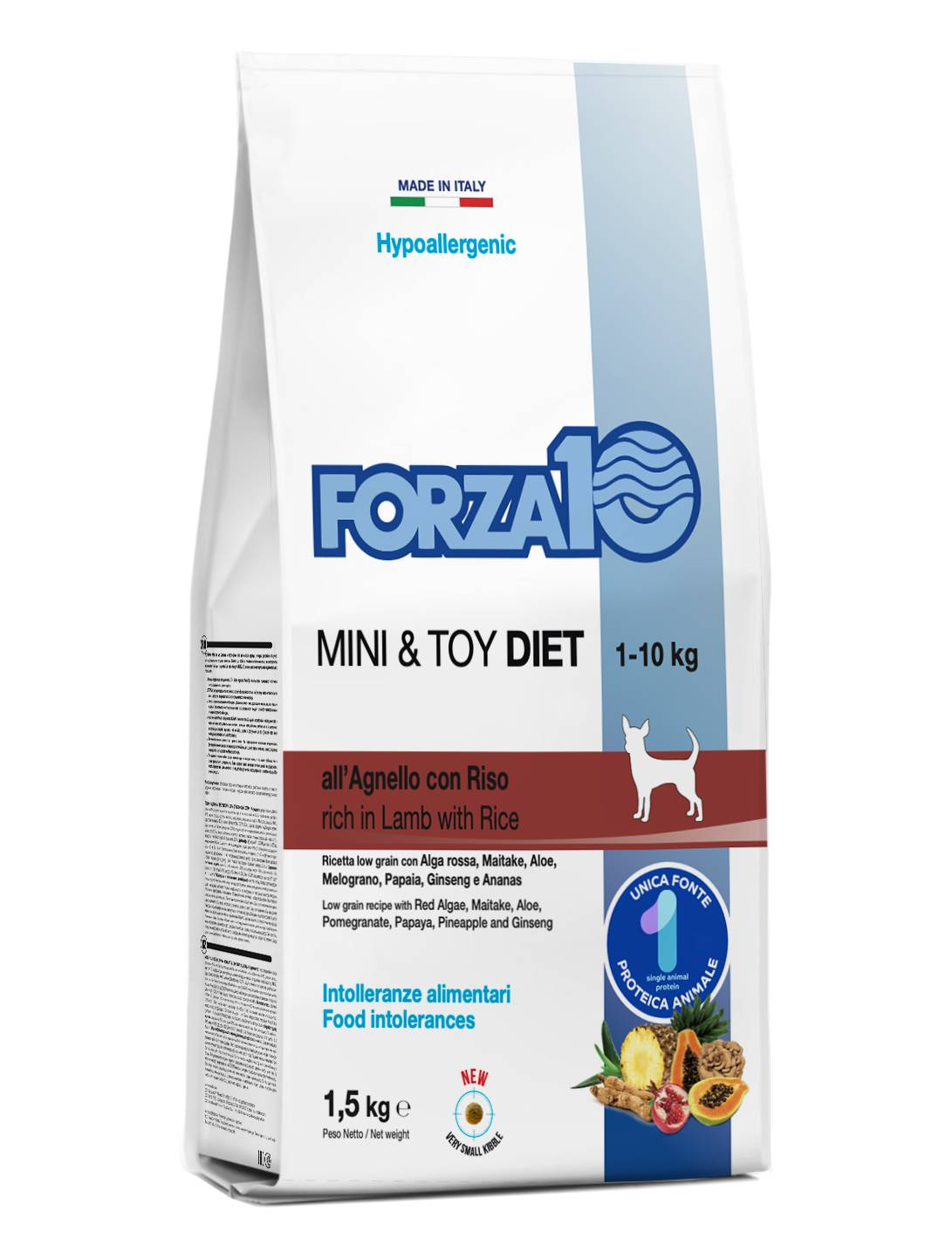 Сухой корм для собак Forza10 Mini Diet гипоаллергенный с ягнёнком и рисом, 1.5 кг