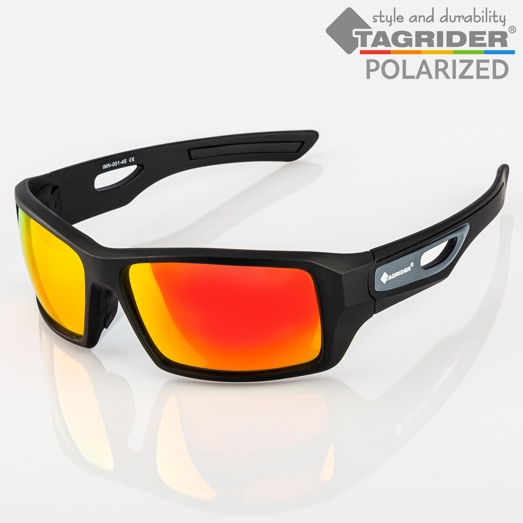 Солнцезащитные очки унисекс Tagrider IMN-001 красные