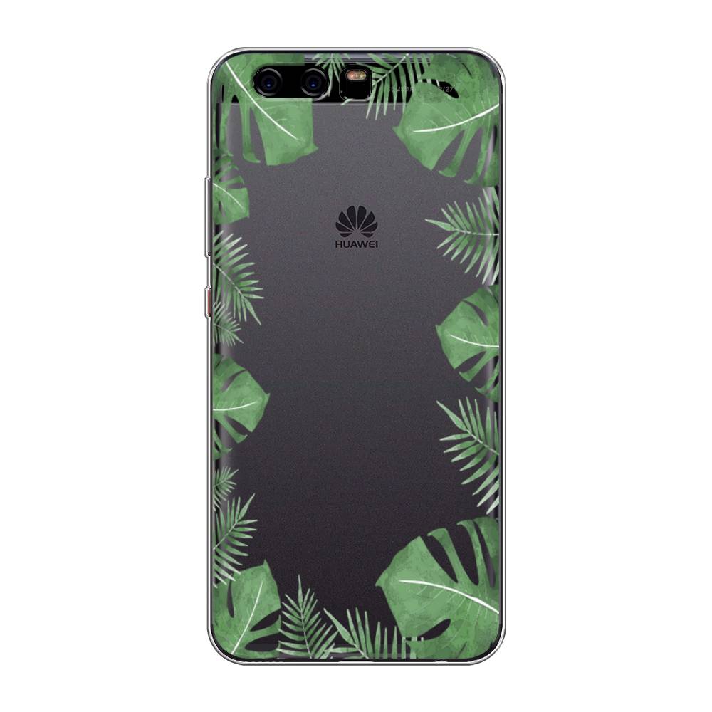 

Чехол Awog на Huawei P10 "Листья папоротника рамка", Разноцветный, 62250-8