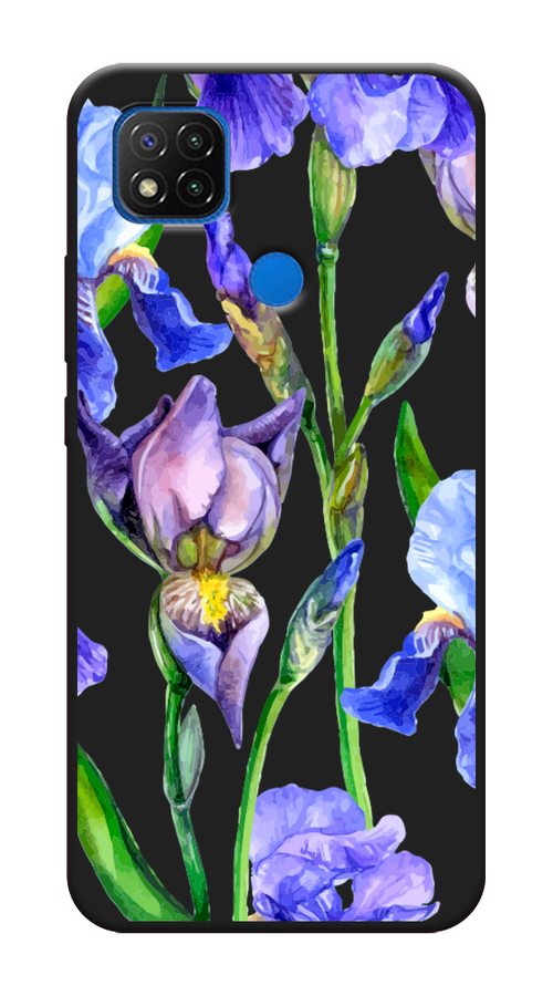 

Чехол Awog на Xiaomi Redmi 9C "Синие ирисы", Разноцветный, 39052-1