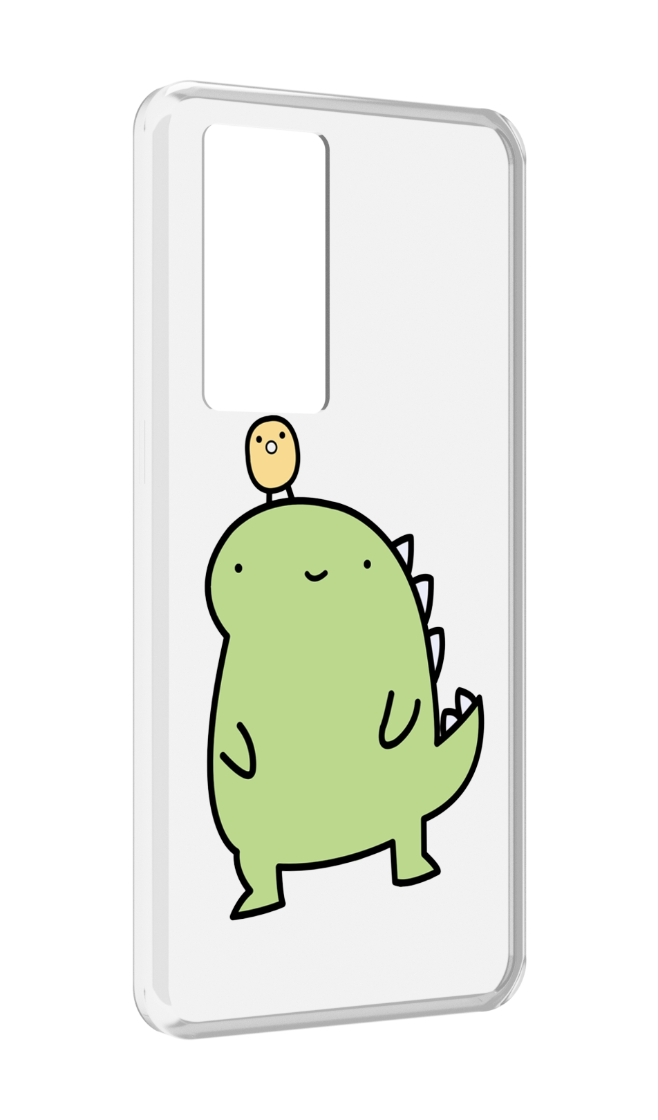 

Чехол MyPads зеленый-динозаврик детский для Realme GT Master Explorer Edition, Прозрачный, Tocco