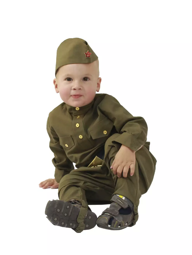 Военная форма Солдат с брюками-галифе для малыша (хлопок), Вестифика. р. 80-86