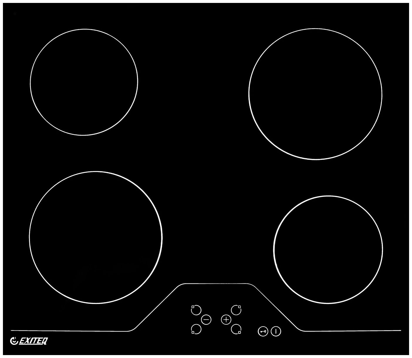 

Встраиваемая варочная панель электрическая Exiteq EXH 319CB черный, EXH 319CB
