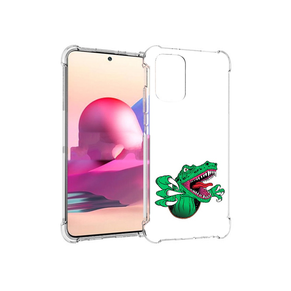 

Чехол MyPads Tocco для Xiaomi Redmi Note 10S крокодил (PT158704.257.417), Прозрачный, Tocco