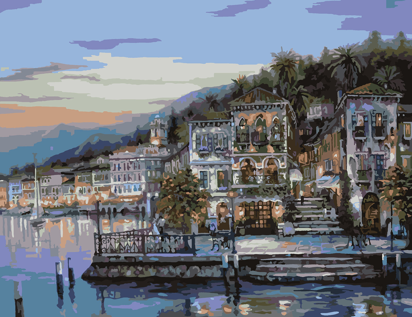 

Картина по номерам Красиво Красим Солнечный Город 100х150см, Солнечный Город