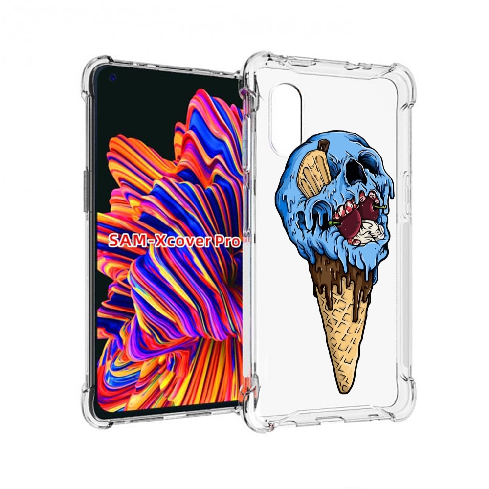 

Чехол MyPads мороженное череп для Samsung Galaxy Xcover Pro 1, Прозрачный, Tocco
