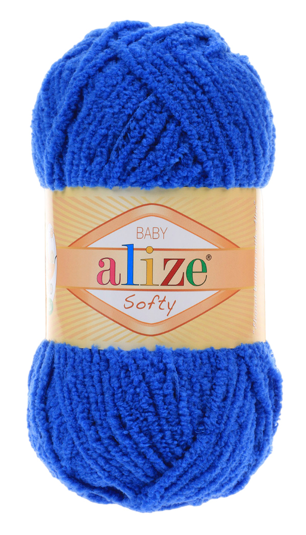 

Пряжа ALIZE Softy (141), лесной колокольчик, 5 шт. по 50 г, Синий