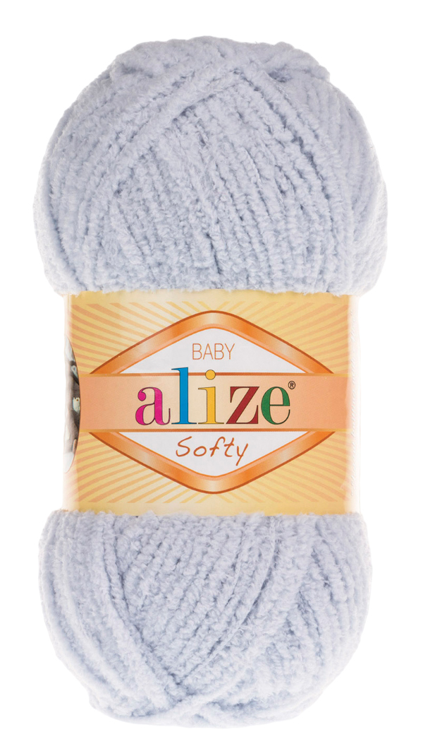 

Пряжа ALIZE Softy (416), первый, 5 шт. по 50 г, Серый