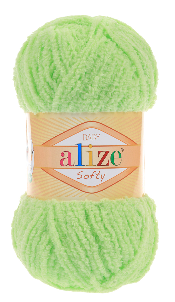 

Пряжа ALIZE Softy (41), салатовый, 5 шт. по 50 г, Зеленый
