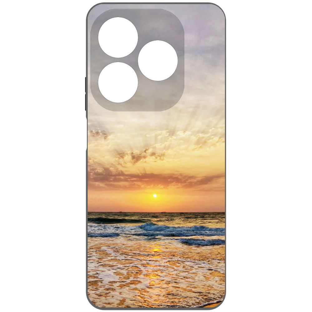 

Чехол-накладка Krutoff Soft Case Индия, Пляжи Гоа для TECNO Spark 20 черный