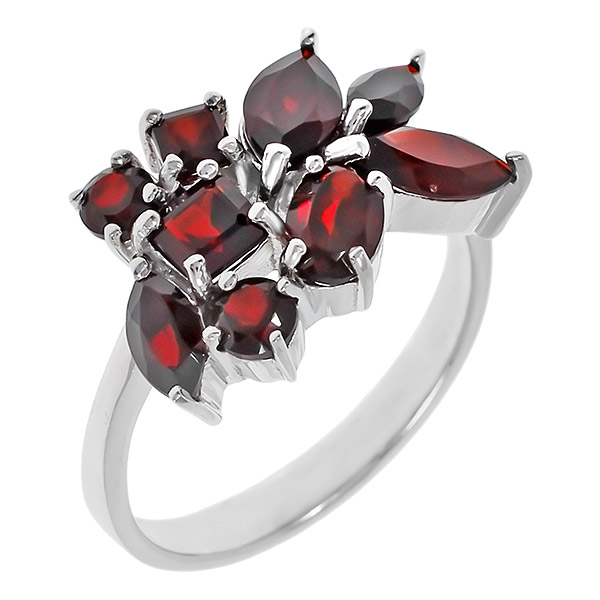 

Кольцо из серебра р. 17 Balex Jewellery 1405936339, гранат, 1405936339