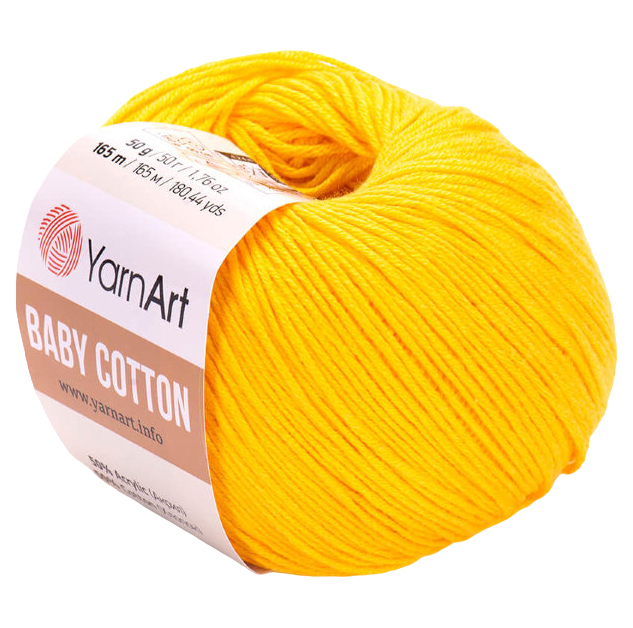 

Пряжа YarnArt Baby cotton (432), дыня, 5 шт. по 50 г