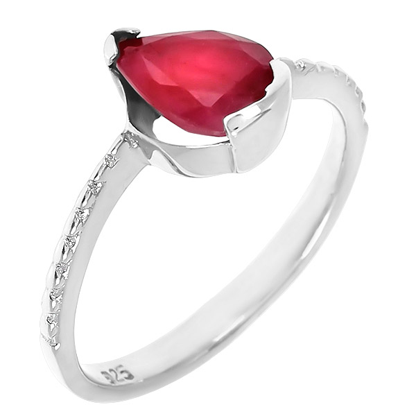 

Кольцо из серебра р. 16,5 Balex Jewellery 1405936943, рубин, 1405936943