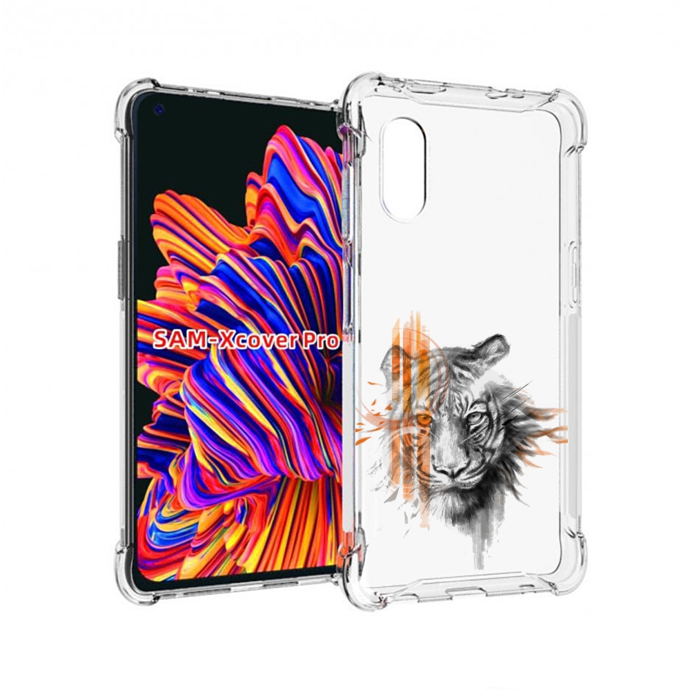 

Чехол MyPads огненный тигр для Samsung Galaxy Xcover Pro 1, Прозрачный, Tocco