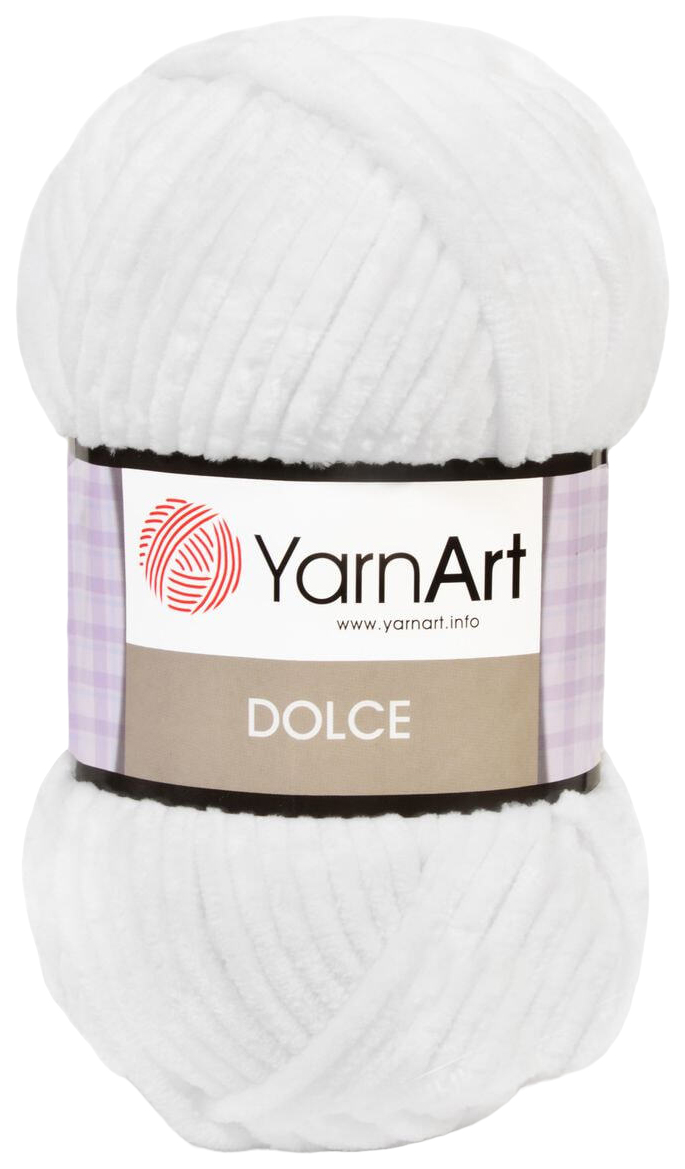 

Пряжа YarnArt Dolce (741), ультра белый, 5 шт. по 100 г