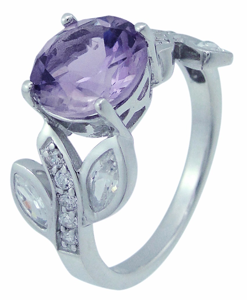 

Кольцо из серебра р.  Balex Jewellery 1405937306, аметист\фианит, 1405937306