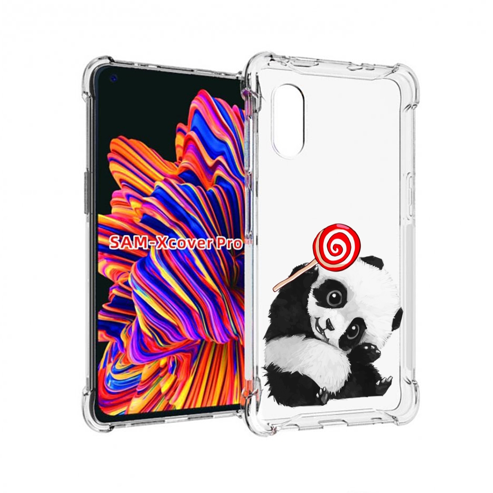 

Чехол MyPads панда с леденцом для Samsung Galaxy Xcover Pro 1, Прозрачный, Tocco