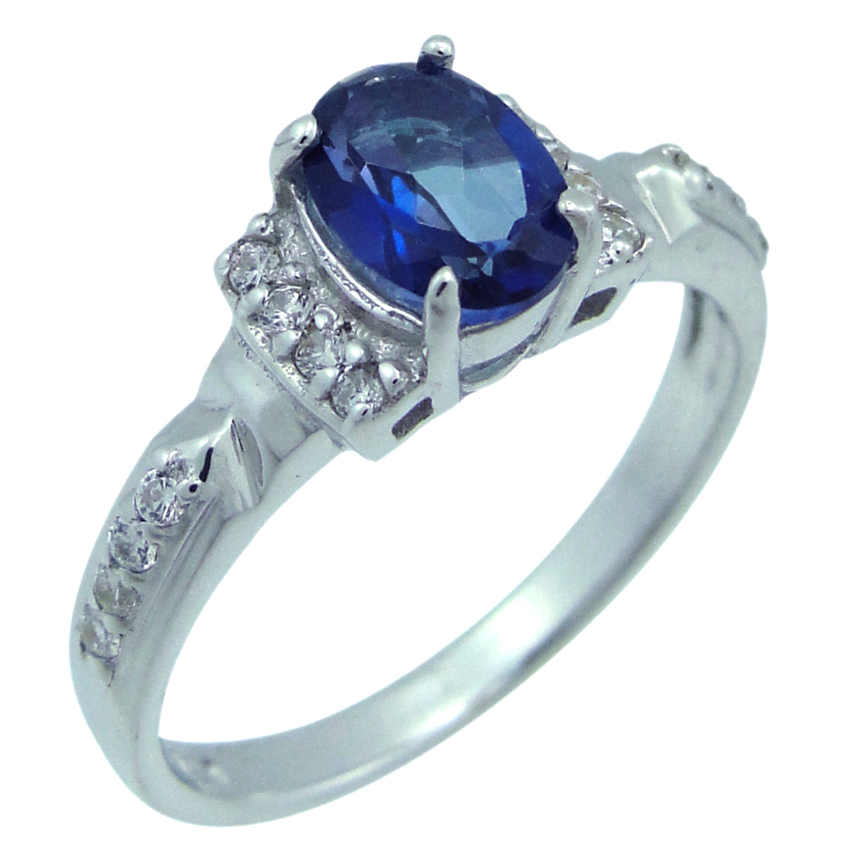 

Кольцо из серебра р. 18 Balex Jewellery 1405937479, танзанит искусственный\фианит, 1405937479