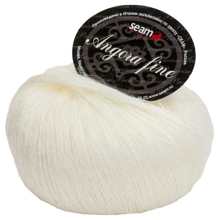 

Пряжа SEAM Angora fine (124306), белый, 5 шт. по 50 г