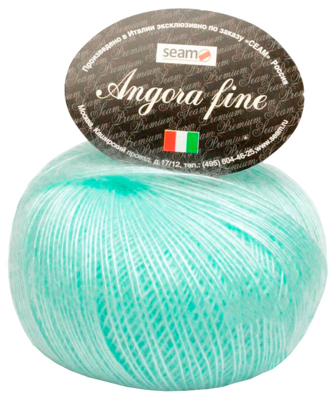

Пряжа SEAM Angora fine (134910), вода, 5 шт. по 50 г, Голубой
