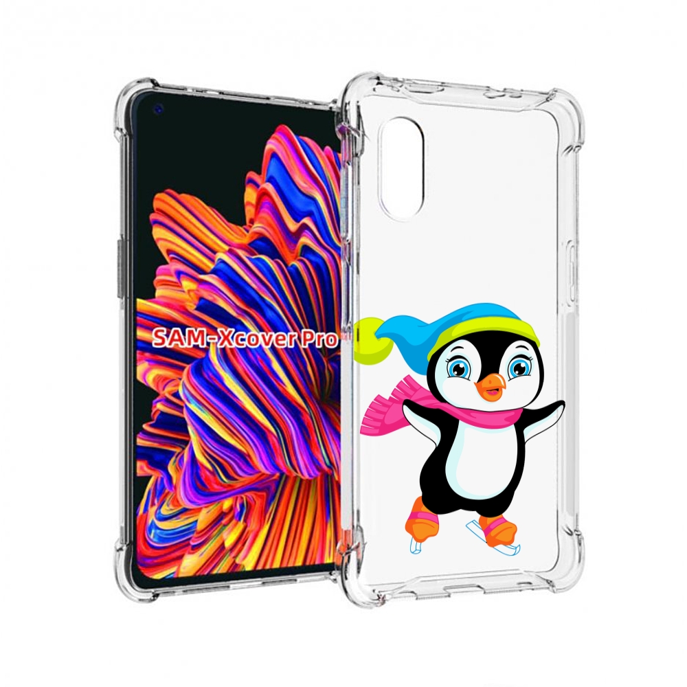 

Чехол MyPads пингвин на коньках для Samsung Galaxy Xcover Pro 1, Прозрачный, Tocco
