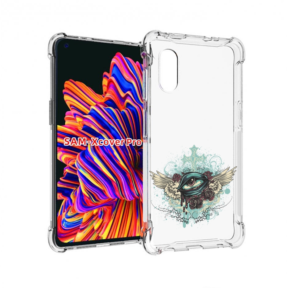 

Чехол MyPads плачущий глаз с крыльями для Samsung Galaxy Xcover Pro 1, Прозрачный, Tocco