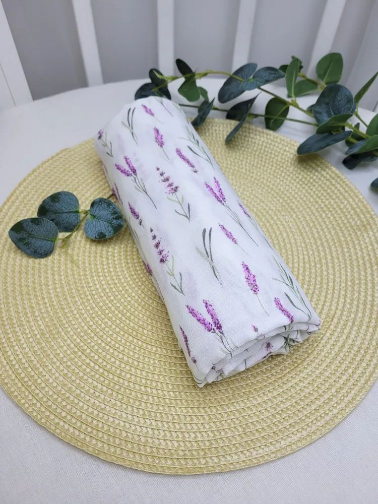 Пеленка муслиновая Лаванда 100*120см