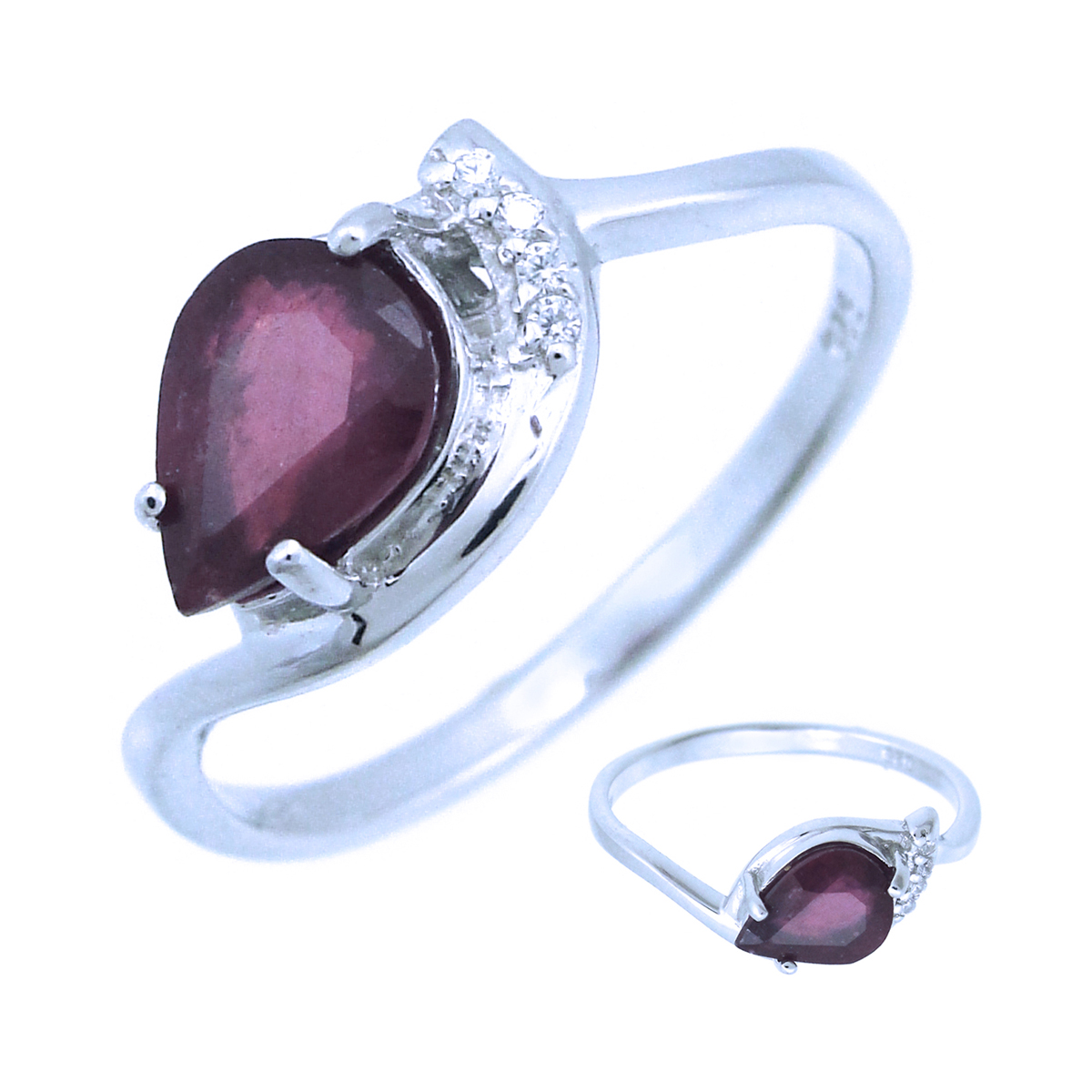 

Кольцо из серебра р. 18 Balex Jewellery 1405937766, рубин\фианит, 1405937766