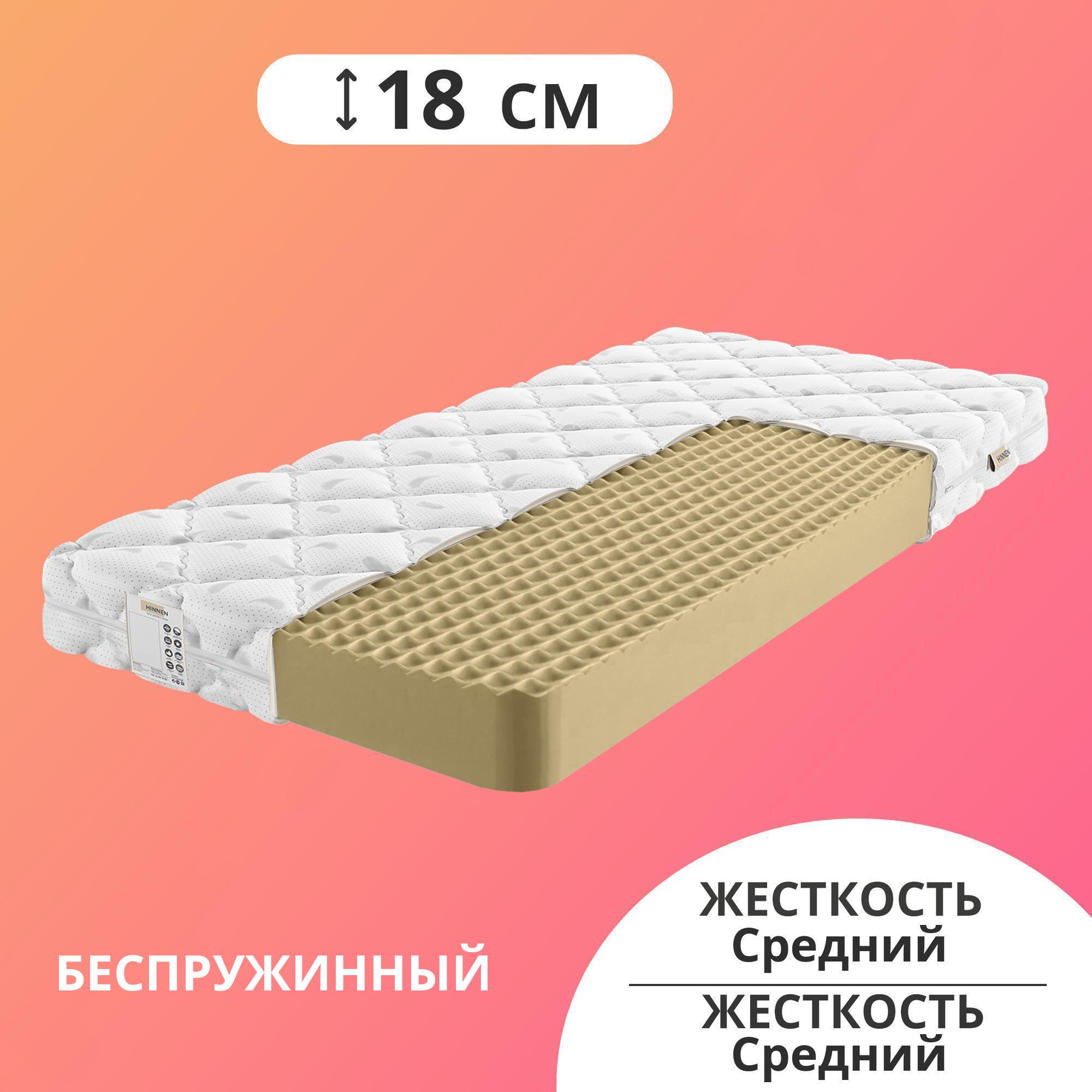 

Матрас беспружинный Hinnen Status Flex H 110x200, Белый, Status Flex H