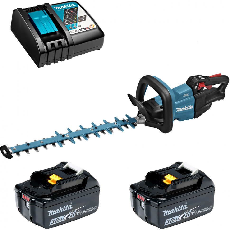 

Кусторез аккумуляторный Makita DUH502RF2 18В 2x3Ач, з/у, DUH502RF2