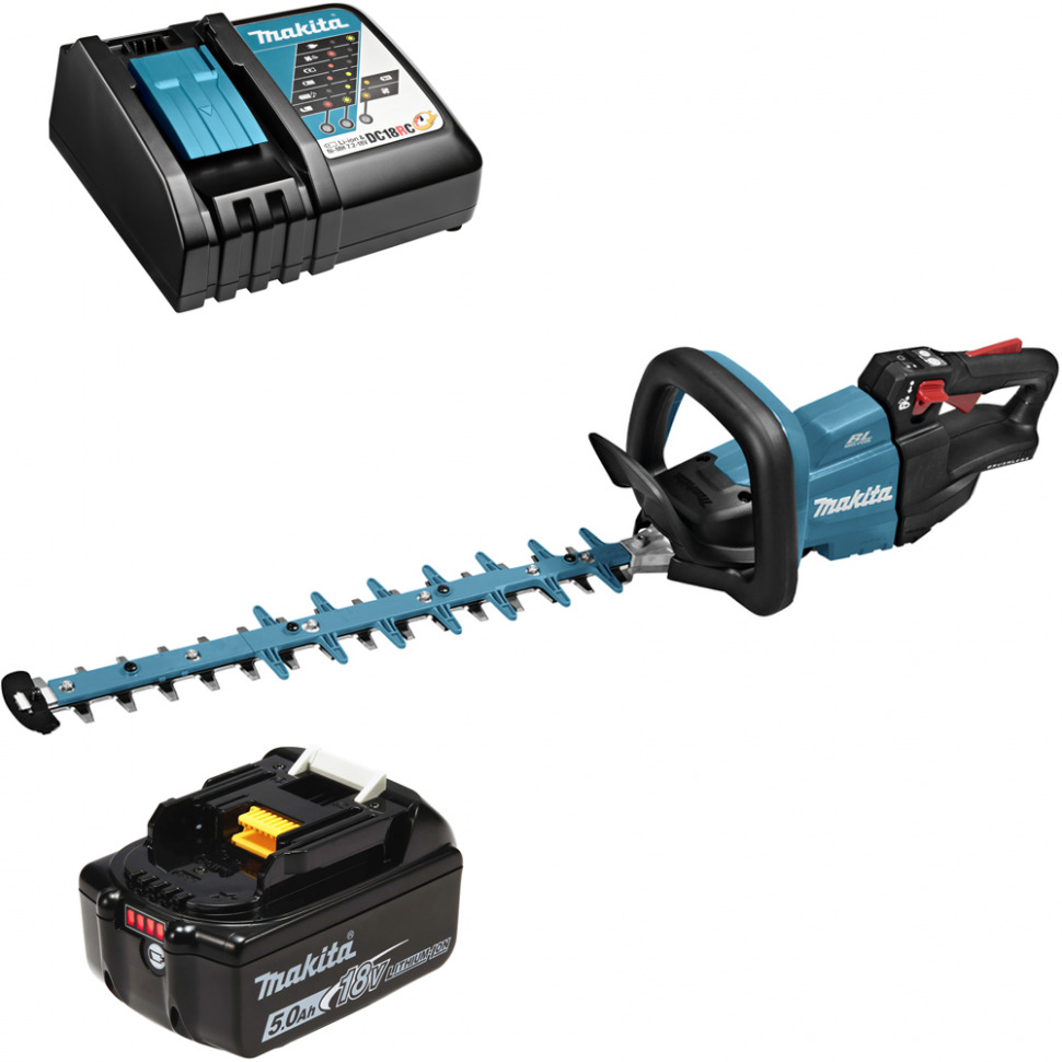 

Кусторез аккумуляторный Makita DUH502RT 18В 1x5Ач, з/у, DUH502RT