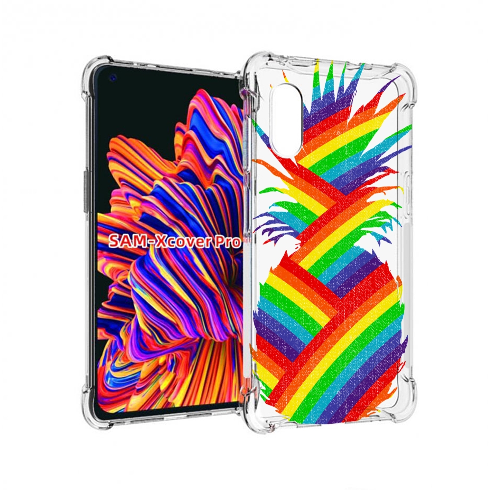 

Чехол MyPads радужный ананас для Samsung Galaxy Xcover Pro 1, Прозрачный, Tocco